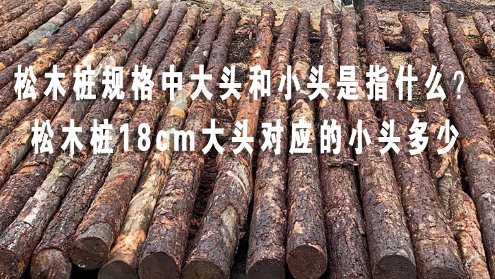 松木樁規格中大頭和小頭是指什么？松木樁18cm大頭對應的小頭多少